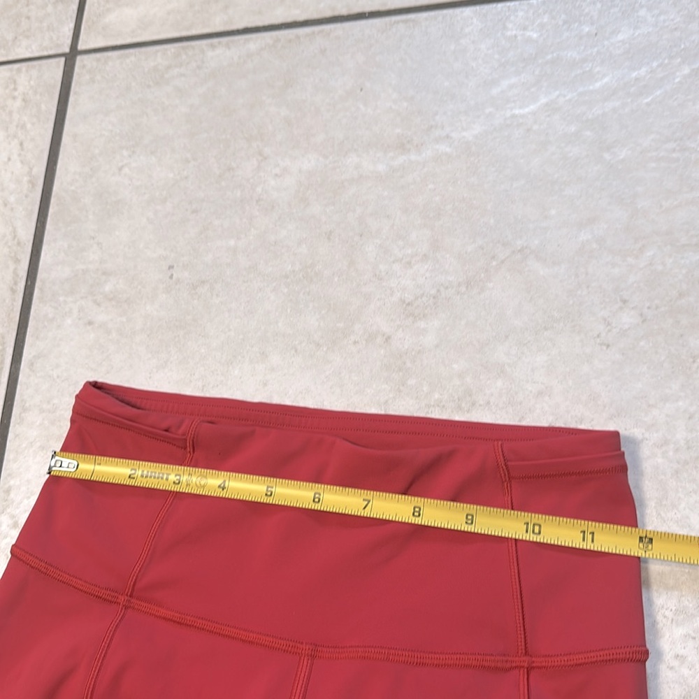 Lululemon Fast & Free Crop II‎ *Nulux 19" Persian Red - Picture 14 of 14